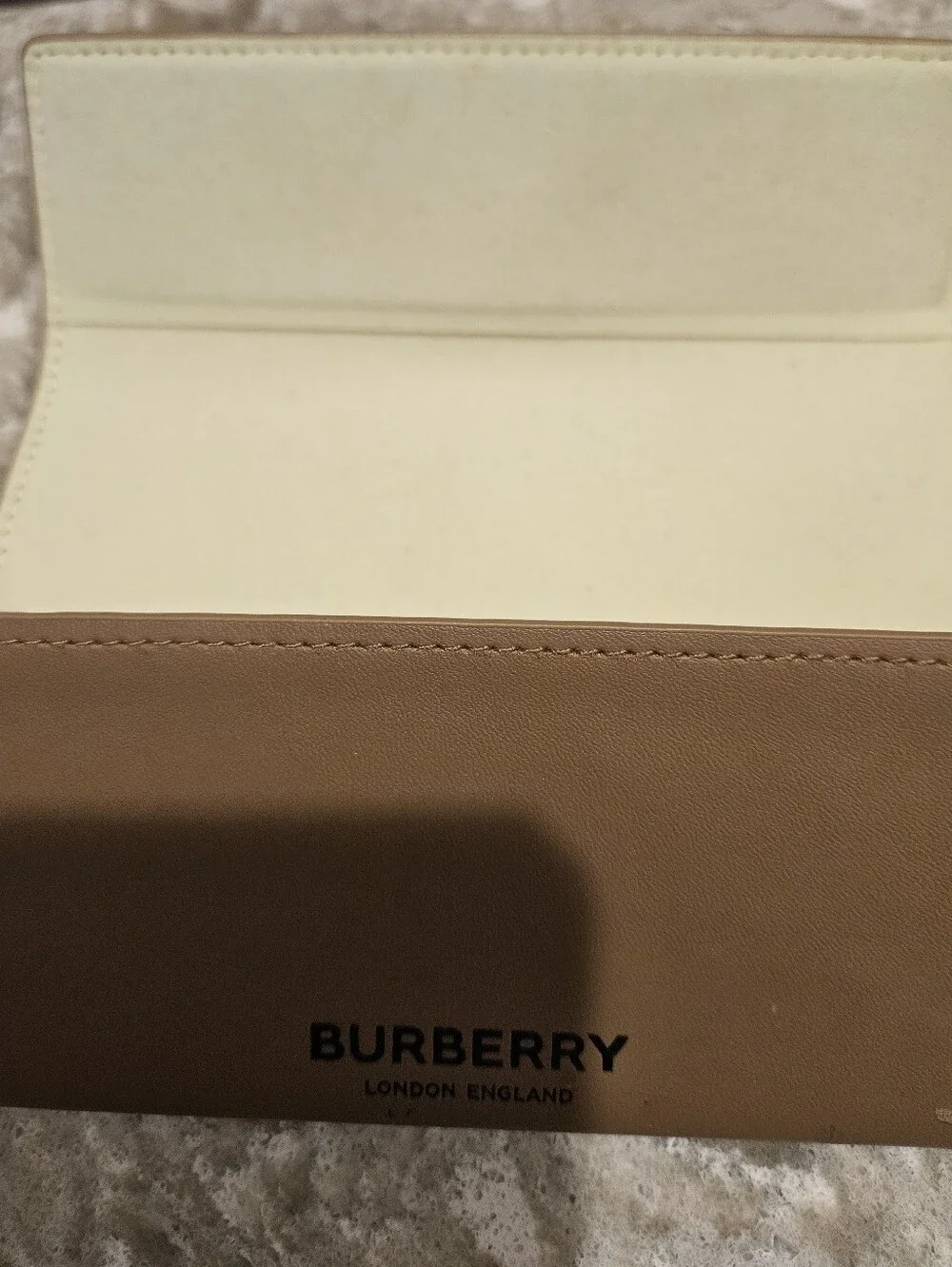 Burberry Beige Glasses Case